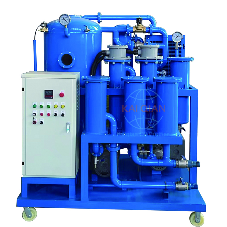 某某電廠雙級真空濾油機試機運行現場！