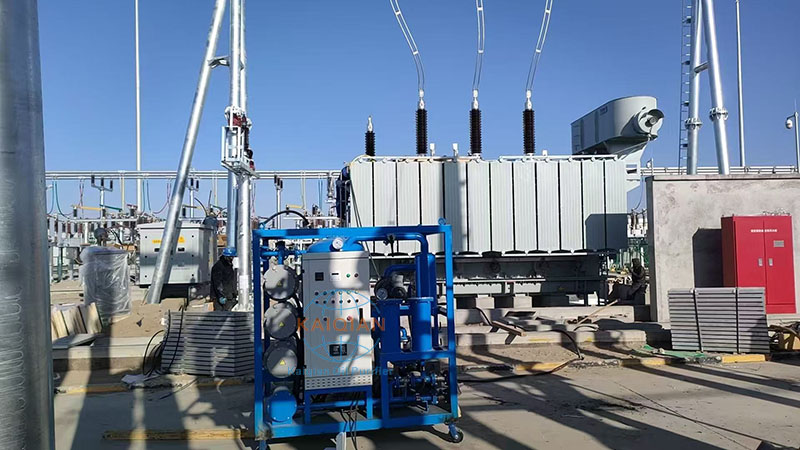 110KVA變壓器油濾油機現場.jpg 110KVA變壓器油濾油機現場.jpg